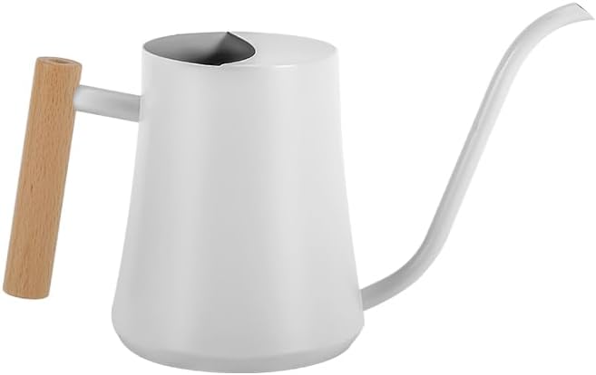 Small Watering Can Indoor Plants Metal Watering Cans 1L/34oz (White)