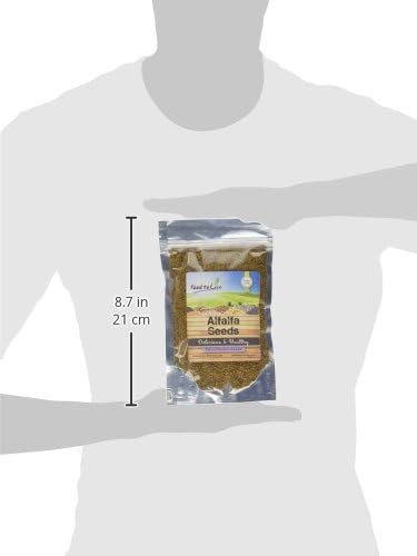 Food to Live Alfalfa Seeds for Sprouting, 8 Ounces – Edible Seeds, Pure, Vegan, Kosher, Bulk. Rich in Vitamin K & C. High Germitation Rate. Grow Sprouts, and Microgreens for Salad, Sandwiches, Rolls.