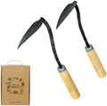 Reencle Homi Korean Hand Hoe (Homi) – Traditional Handmade Hand Plow Garden Tool, Forged Steel Blade & Wooden Handle for Weeding, Digging, Planting & Cultivating