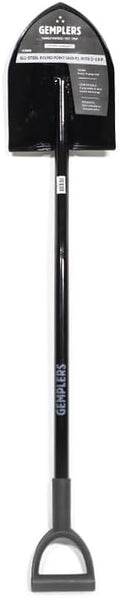 Gemplers All-Steel Roundpoint Shovel with D-Grip, Digging and Landscaping Shovel, Durable and Comfortable