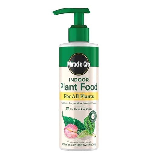 Miracles-Grows Indoor Plant Food for All Plants, Liquid Fertilizer, Instant Nutrition, Houseplants, Flowers, Vegetables, Herbs, 8 fl oz, 1 Pack