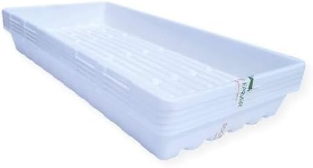 Bootstrap Farmer 1020 Trays White Extra Strength - 30 Pack No Hole - Seed Starter Flats for Fodder, Microgreen, Seedling Propagation Growing