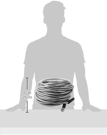 BIONIC STEEL 10Ft Metal Garden Hose with Sprayer Nozzle,NonKinking Designed Stainless Steel Heavy Duty Water Hose 100Ftx5/8".Flexible NON Expandable for Uninterrupted Water Flow,500 PSI(Pack of 2)