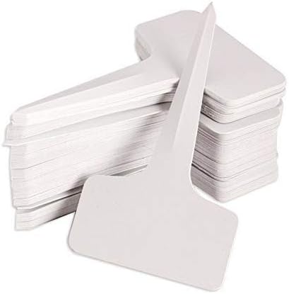 KINGLAKE 300 Pcs 6 x 10cm Plastic Plant T-Type Tags Nursery Garden Labels