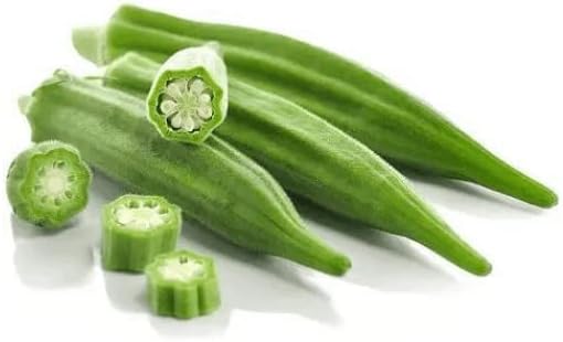 for 2026-50ct Organic Clemson Spineless Okra Seeds for Planting Vegetables Garden Seeds-秋葵. High Yield, Easy to Grow Non GMO Seeds Heirloom Vegetable Seeds for Home Gardening & Harvest