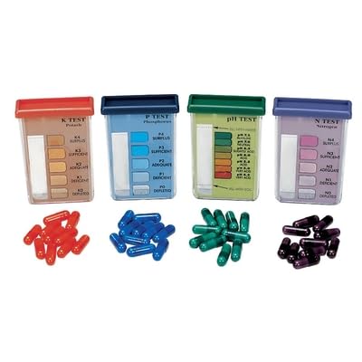 Rapitest Soil Test Kit, 10 Tests Each for Ph, Nitrogen, Phosphorus and Potash