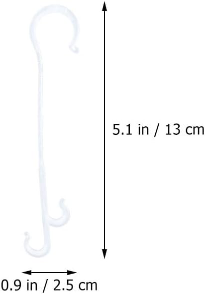 BESPORTBLE 850pcs Greenhouse Hook J Hooks for Plants Garden Plant Supports Cages Vine Tomatoes j Hook Plant Clip Climbing Gardening Plant Stake Poles Plant Support Stakes Liners White Plastic