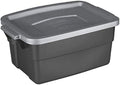 Rubbermaid 6137053 3 gal Roughneck Storage Box44; Gray - Pack of 12
