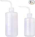 Wash Bottle 500ml and 250ml Narrow Mouth Squeeze Bottle Medical Lab Plastic Safety Squeeze Bottle No Spill Bend Mouth Watering Cans