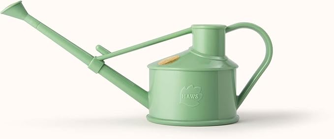 Bosmere Haws Handy Plastic Watering Can, Mini Water Can for Indoor Plants, Succulents and Flowers, Sage Green, 1 Pint