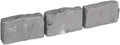 EasyFlex No-Dig Landscape Edging with Anchoring Spikes, 2.7 in. Tall Decorative Stone-Look Garden Border, 60 Foot Kit, Slate Gray