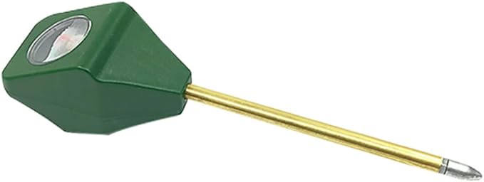 Mikikit 2pcs Mini Soil Moisture Practical Humidity Tester for Gardening Soil Ph and Light Testing No Battery Required Lightweight Single Probe Design for Accurate Readings