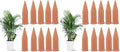 Tcamp 20 Pack Terracotta Watering Spikes, Plant Watering Devices Wine Bottle Automatic Plant Self Watering Spikes for Vacations, Self-Watering Stakes for Indoor Outdoor Plants