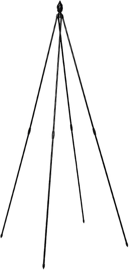 Gardeners Supply Company Extra Tall Garden Teepee Trellis | Sturdy Plant Support for Peas, Beans, Squash, and Other Garden Climbing Vine Plants | Quick and Easy Setup - 87" H