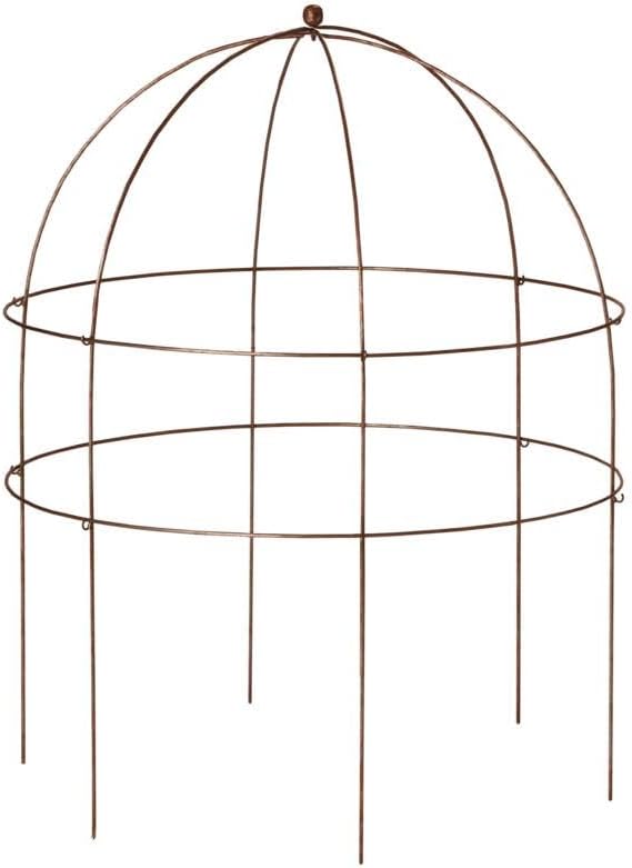 Gardener’s Supply Company Jardin Bird Cage Plant Support | Large Sturdy Grow-Through Steel Flower Trellis Garden Decor | Best for Peonies, Baptisia, Sedum & Other Perennials - 36 Inch
