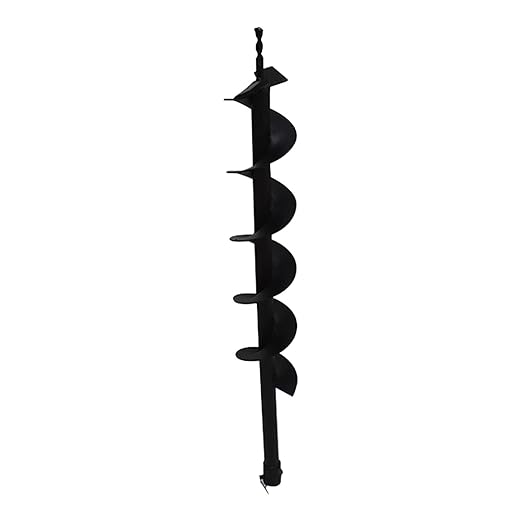 4 Inch Auger Bit Pneumatic Column Fence Digger Soil Drill Bit 4 Inch Ball Bed Digging Pile Hole Planting Tool for Inside Diameter 3/4 Inch Shaft Auger