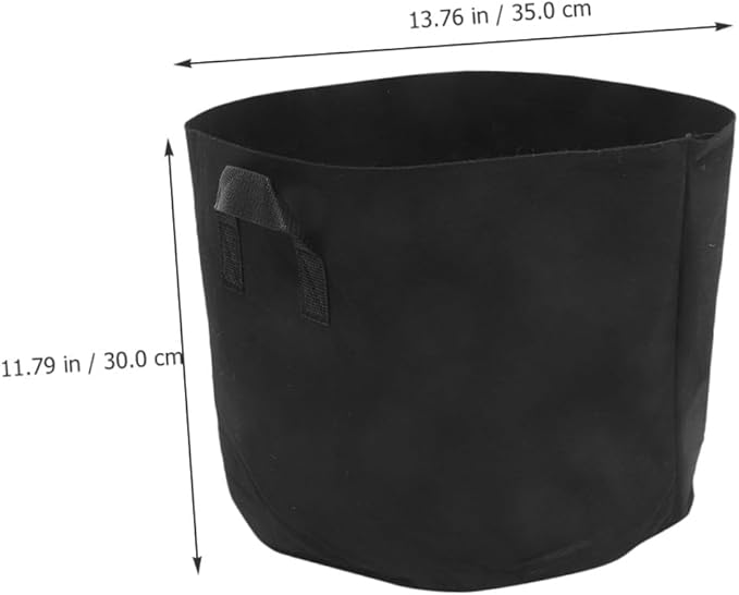 UPKOCH 3pcs 7 Gallon Non-Woven Plant Growing Bags with Handles, Thickened Round Fabric Nursery Planters for Vegetable and Flower Gardening, Breathable Seedling Pots for Garden Plant