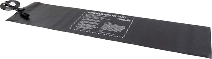 Dirt Genius 19011 Seed Starting Propagation Heat Mat,Daisy Chainable, 60Watt, 12" x 48", Black