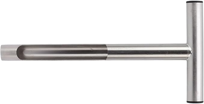 Soil Sampling Probe, 12/21in T Handle Soil Sampling Tool, Stainless Steel Soil Test Kit for Garden and Lawn Care (12 Inch)
