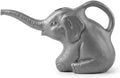 2-Quart Elephant Watering Can – Durable Plastic Garden Watering Can for Indoor & Outdoor Plants, Easy-Pour Spout, Large Water Pot, Gray