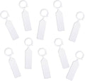 MHY 100 Pcs Thick Plastic Labels - Garden Waterproof Plant Tags - 4.3 inch Color Hanging Markers for Potted Plants, Nurseries, Trees, Gardening (White)