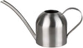 Fasmov Stainless Steel Watering Can, Small Modern Style Watering Pot, 15oz/450ml Watering Can with Long Spout to Prevent Spillage, Perfect Plant Watering Can for Outdoor and Indoor Plants (Silver)