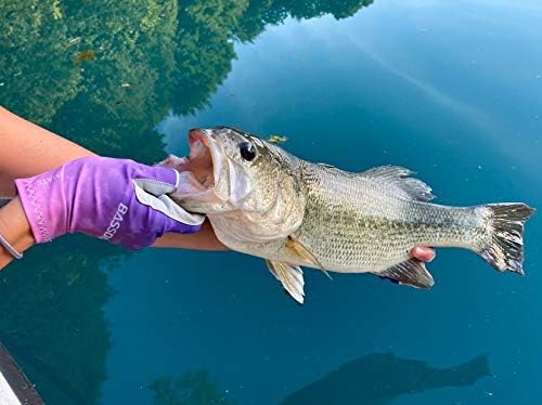 BASSDASH ALTIMATE UPF 50+ Women’s Fishing Gloves UV Sun Protection Fingerless Gloves for Kayaking Paddling Hiking Cycling Driving Shooting Training