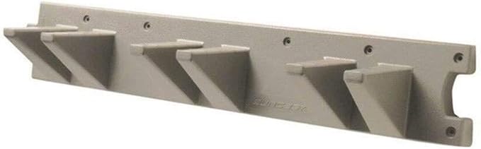 Suncast Wall Stud Mounted Garden Tool Hanger Organizer for Garage or Storage Space, 24 x 4.25 x 6 Inches, Holds Up to 6 Long Handled Tools