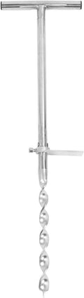 Stainless Steel T Handle Probe Rod with Reusable Sample Bags, Portable Soil Sampler, Soil Test Kits for Lawn Garden Farm Soil Sampling, Easy Setup Soil Core Sampling Kit
