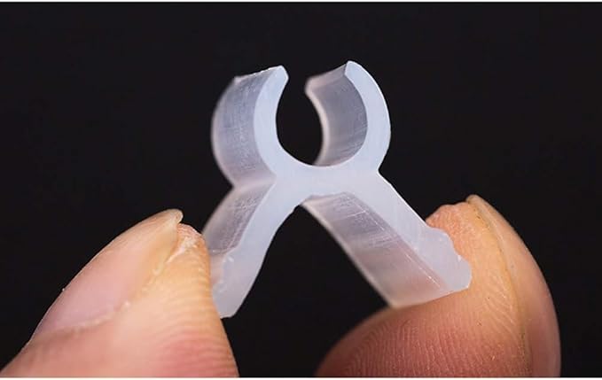 100 Pcs Transparent Plant Grafting Clips Plastic Grafting Clips Tomato Plant Cages Supports Clamp Connects Vines Seeding Grafting Clips Orchid Clips Vegetables Vine Support Fixing Clips(3mm)