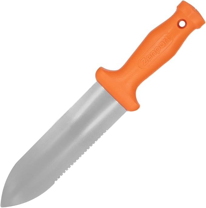 Zenport K245 ZenBori Soil Knife with 6-Inch Stainless Steel Serrated Blade