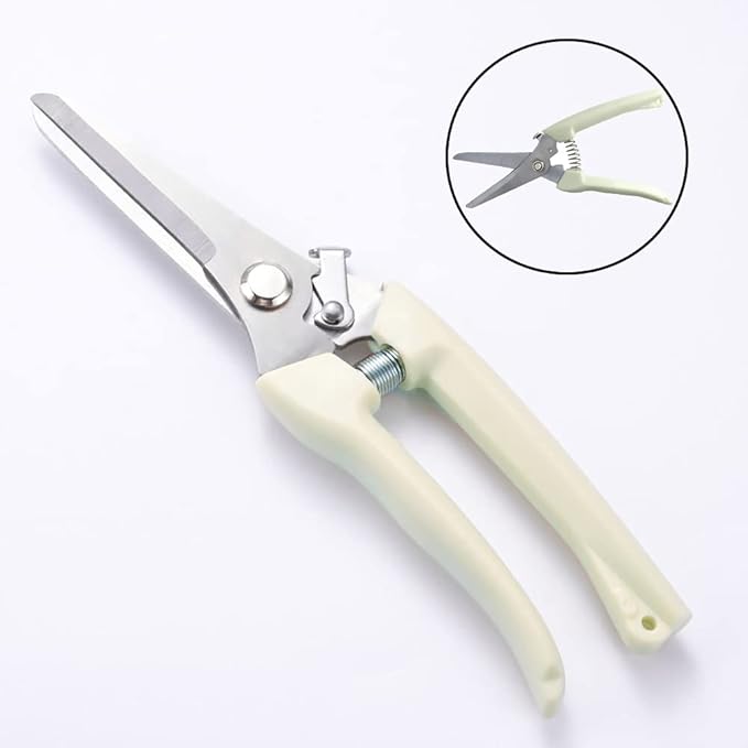 2 Pcs Garden Shears, Pruning Scissors Gardening Pruner Cutters Plant Cutting Scissors Trimmers Secateurs for Gardening Shears, Garden Scissors Heavy Duty Hand Pruners