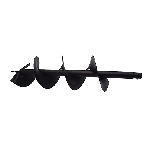 8 Inch Auger Bit Pneumatic Column Fence Digger Soil Drill Bit 8 Inch Ball Bed Digging Pile Hole Planting Tool for Inside Diameter 3/4 Inch Shaft Auger