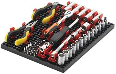 Organizer Genie ® - One Green Slim Pegboard to organize your Sockets, Wrenches, Pliers, Screwdrivers, Bits and All Other Tools