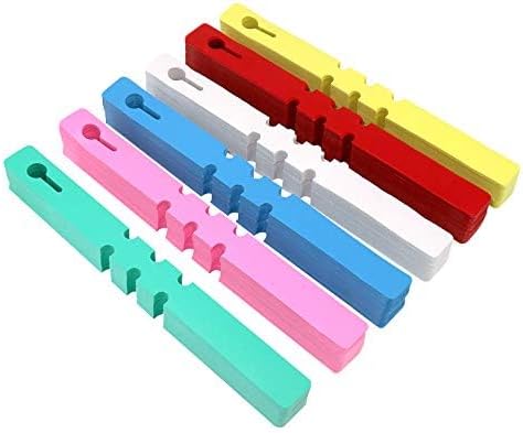 300 Pcs 6 Colors Plastic Plant Hanging Tree Tags Nursery Garden Lables Tags Large Writing Surface,2x20cm