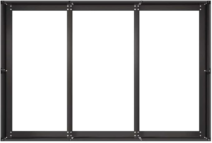 vidaXL Planter Black Cold-Rolled Steel Large Planter Rectangular