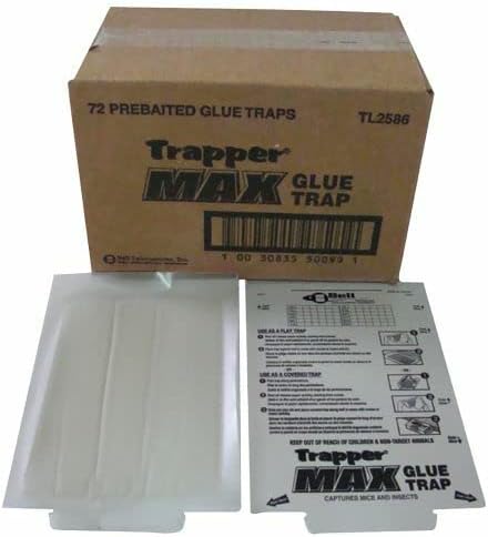 Glue Traps 72 Glue Boards Trap Mouse Bugs Insects Bed Bugs Spiders Cockroaches Non-Toxic, w