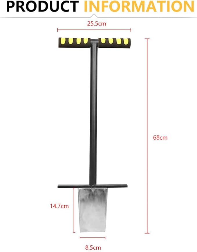 Soil Sampler Probe – T-Type Soil Test Kit with Chamfered Sampling Head for Lawn, Garden, Golf Courses, and Farm Soil Sampling
