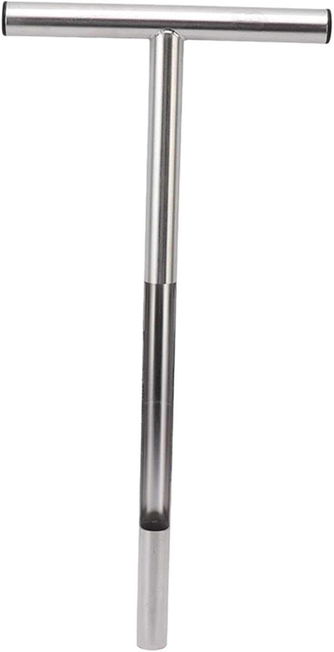 Soil Sampling Probe, 12/21in T Handle Soil Sampling Tool, Stainless Steel Soil Test Kit for Garden and Lawn Care (21in)