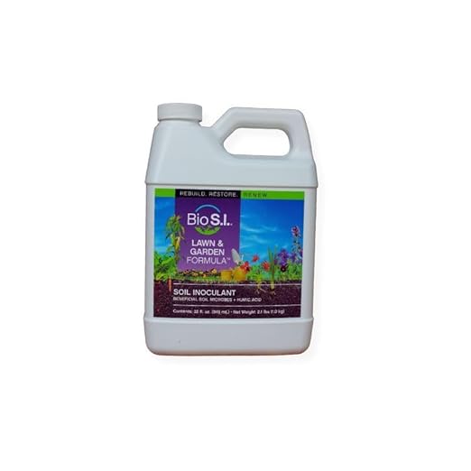 Bio S.I. Lawn & Garden Soil Conditioner – Microbial Soil Amendment for Moisture Retention & Soil Health – Quart Spray Bottle