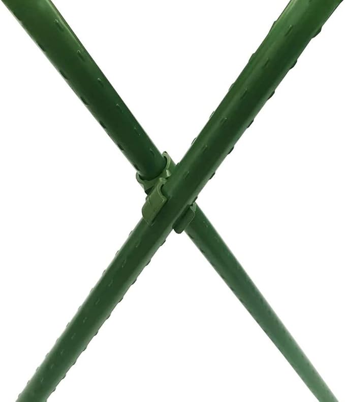 100X Plant Trellis Cane Connector, Climbing Rattan Stent Accessories Plant Connector Stake Clip for Garden Orchard Tomato Cage 11mm (7/16 inch)