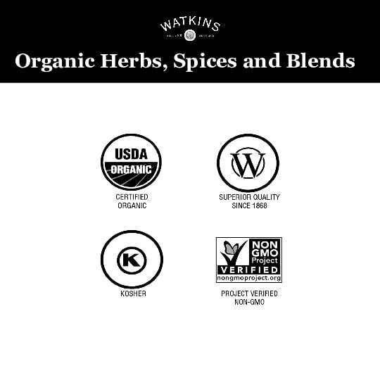 Watkins Organic Fennel Seeds, 1.8 oz, Pack of 3