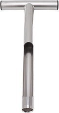 Soil Sampling Probe, 12/21in T Handle Soil Sampling Tool, Stainless Steel Soil Test Kit for Garden and Lawn Care (12 Inch)