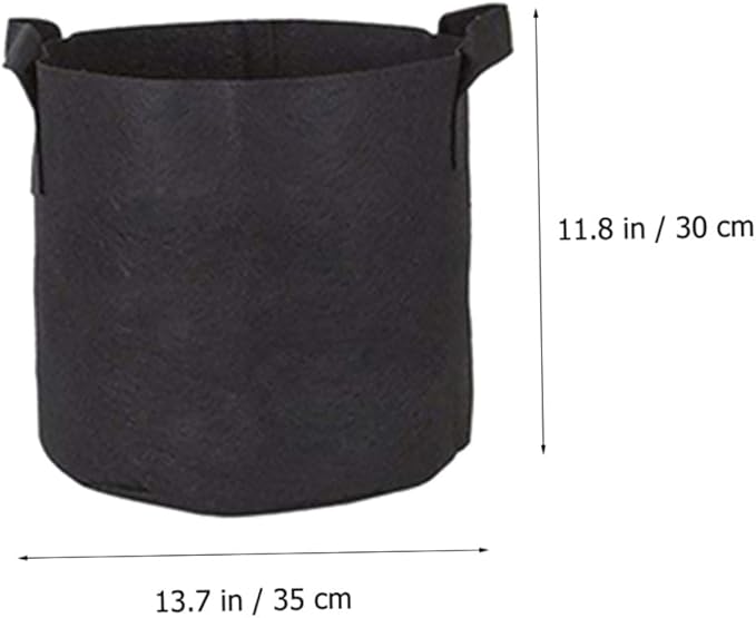 Luxshiny 6pcs Nonwoven Felt Plant Growing Bags with Handles, 35x30cm Thickened Garden Nursery Grow Bags for Vegetables Flowers Indoor Outdoor Planting