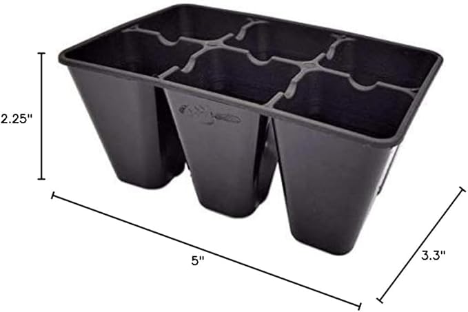 Bootstrap Farmer 6 Cell Extra Strength Seed Starter Trays, 120 Pack (720 Cells), Garden Inserts