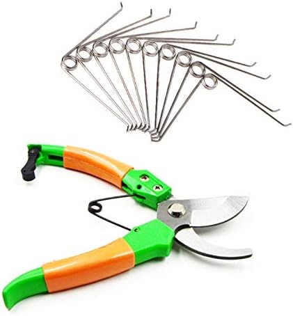 10 Pack Bypass Pruners Spring Replacement V Shaped Pruning Shears Springs Parts for Manual Hand Pruner General Purpose Garden Shears Japanese Gardening Scissors