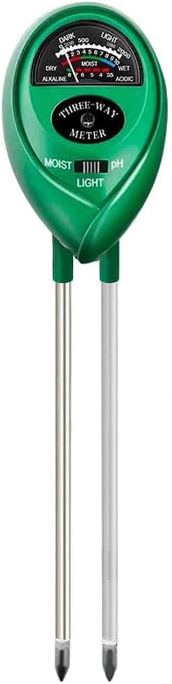 3-in-1 Soil Meter with PH, Moisture and Light, Soil Tester, Moisture Meter Plants, PH Meter Soil, for Garden, Farm, Lawn, No Batteries Required
