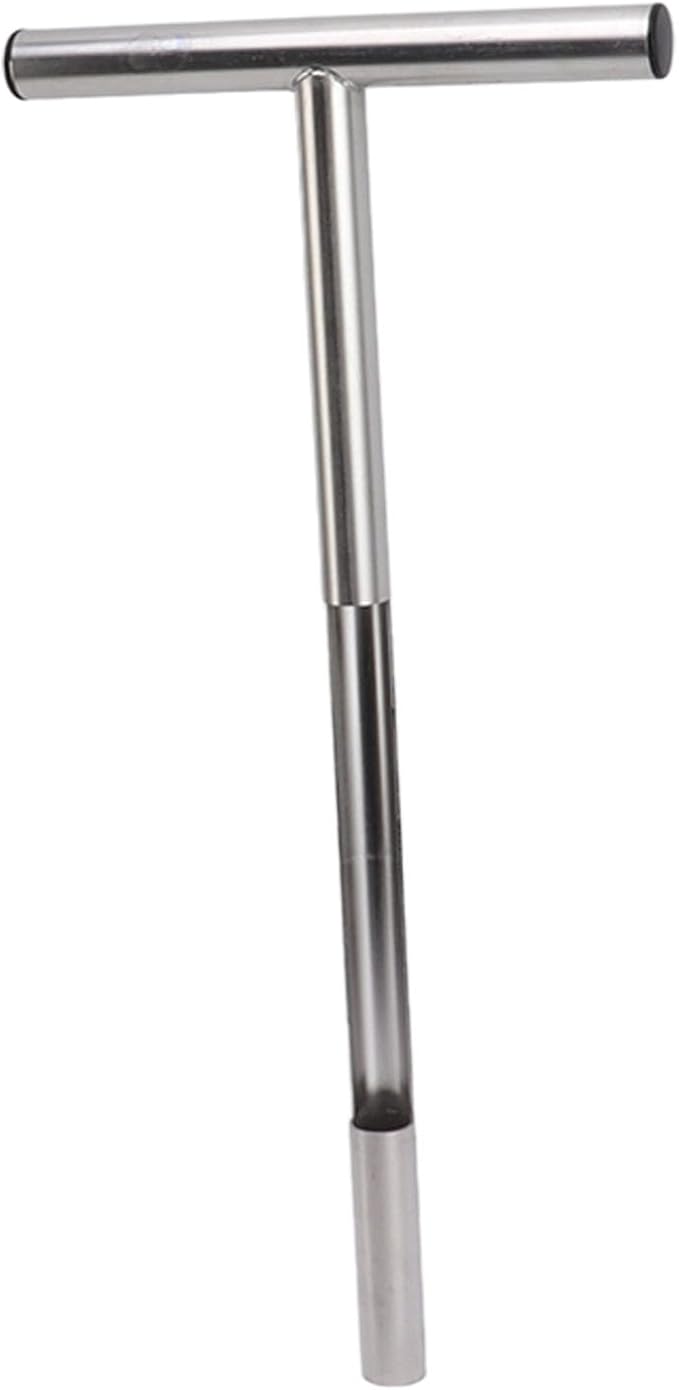 Soil Sampling Probe, 12/21in T Handle Soil Sampling Tool, Stainless Steel Soil Test Kit for Garden and Lawn Care (21in)