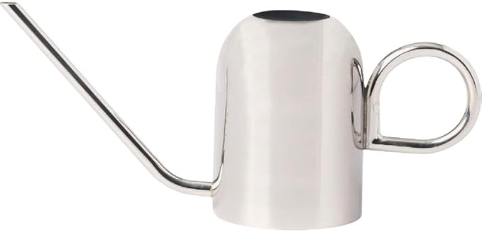 Bloem Crane 1.5L Watering Can, Silver Powder Coated with Novelty Handle and Long Sleek Spout