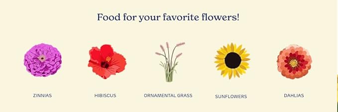 True Organic Annuals & Perennials Food – Organic Fertilizer for Stunning Blooms and Robust Foliage – 4lb Bag Covers 70 Sq. Ft. | (Pack of 6)